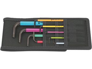 Wera 022639 Zástrčné kľúče inbus 950/9 Hex-Plus Multicolour Imperial 1, palcové, BlackLaser (Sada 9 dielov)