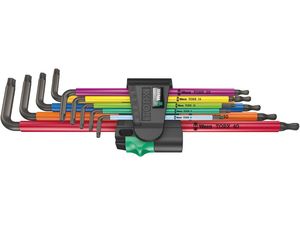 Wera 024480 Zástrčné kľúče 967/9 TX XL Multicolour 1. Sada 9 ks dlhých Torx kľúčov