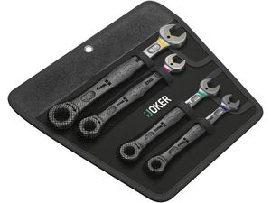 Wera 073295 Očkoploché račňové kľúče7/16 ÷ 3/4" 6000 Joker 4 Imperial Set 1, palcové (Sada 4 dielov)