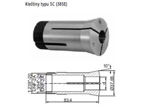 Sada upínacích klieštin 5C Bison 3000-5C KPL 3-26 mm po 1 mm (24 ks)