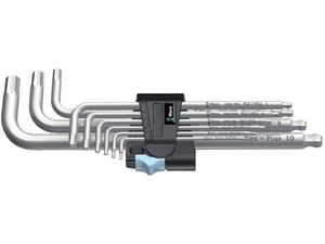Wera 073544 Zástrčné kľúče inbus 3950/9 Hex-Plus Stainless 1 SB, nerezové (Sada 9 dielov)