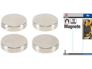 Magnety pr. 12 mm Kraftmann BGS1079909 extra silné. Sada 4 dielov