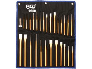 Súprava sekáčov, priebojníkov, vyrážačov 28 ks BGS 101650