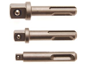 Adaptéry SDS-plus pre nástavce 1/4 ", 3/8", 1/2 "BGS108214 (Sada 3 diely)