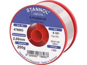 Spájkovacie drôt 478893 250g priemer 2mm Stannol