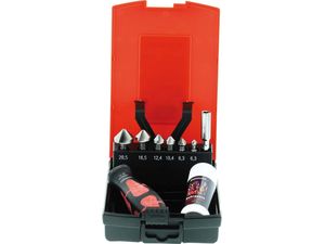 Bity Format 1/4 "s kužeľovými záhlbníky 90 ° 6,3 ÷ 20,5 mm DIN 3126 (Sada 9 dielov)
