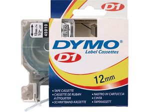 Popisovacia páska D1 45010 čierna/priehľadná 12mmx7m DYMO
