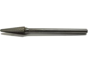 Stopková fréza z tvrdokovu Optima Tools 6 x 12 - 03 mm - kužeľová, zaoblená (Z4)