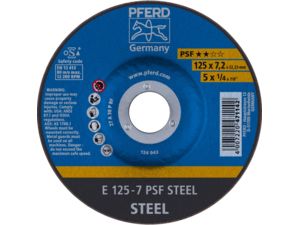 Hrubovacie kotúč E 125-7 A 30 P PSF/22,23. PFERD - PS-FORTE