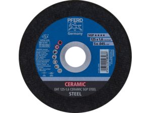 Rozbrusovací kotúč Pferd EHT 125-1,6 CERAMIC SGP STEEL. SPECIAL LINE SGP