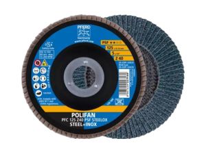 Lamelový brúsny kotúč PFC 125 Z 40 PSF/22,23. PFERD - PSF ZIRKON