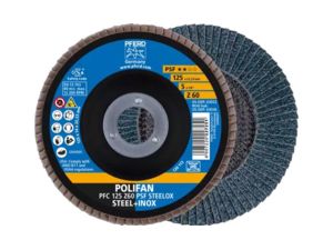 Lamelový brúsny kotúč PFC 125 Z 60 PSF/22,23. PFERD - PSF ZIRKON