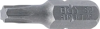 Bit Dĺžka 25 mm pohon vonkajší šesťhran 6,3 mm (1/4") T-profil (pre Torx) T25