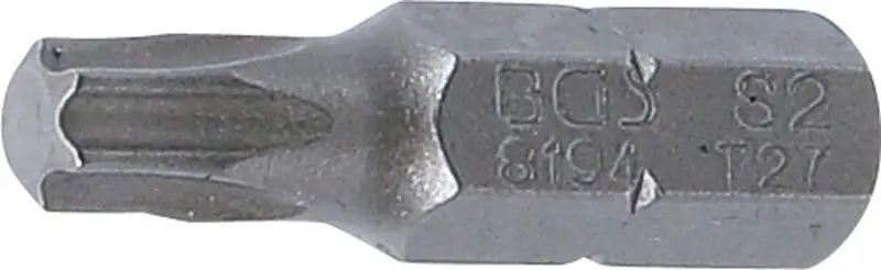 Bit Dĺžka 25 mm pohon vonkajší šesťhran 6,3 mm (1/4") T-profil (pre Torx) T27