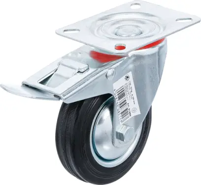 Otočné kolečko Kraftmann pr. 100 mm BGS1081966 s brzdou a základnou (BGS1081966)