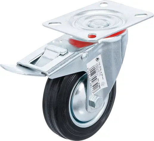 Otočné kolečko Kraftmann pr. 100 mm BGS1081966 s brzdou a základnou (BGS1081966)