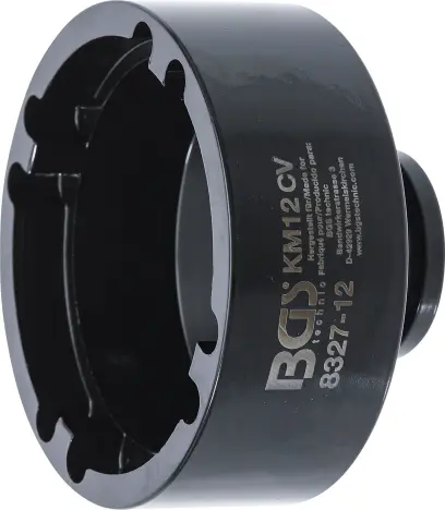 BGS 8327-12 Nástrčná hlavica 3/4" na matice so zárezmi KM12 (vnútorný čap) (BGS108327-12)