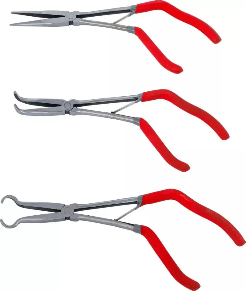 Dlouhé telefonní kleště 273 mm Kraftmann s pistolovou rukojetí (Sada 3 ks) (BGS1084528)