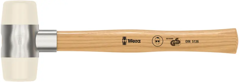 Wera 000335 Vyklepávacia palička Wera 101 - 7. Hlavy z Nylonu. Jaseňová rukoväť 380 mm (W05000335001)