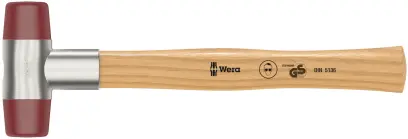 Wera 000520 Vyklepávacia palička Wera 102 - 4. Hlavy z Uretanu. Jaseňová rukoväť 290 mm (W05000520001)