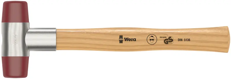 Wera 000520 Vyklepávacia palička Wera 102 - 4. Hlavy z Uretanu. Jaseňová rukoväť 290 mm (W05000520001)
