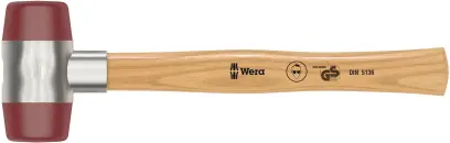 Wera 000535 Vyklepávacia palička Wera 102 - 7. Hlavy z Uretanu. Jaseňová rukoväť 380 mm (W05000535001)