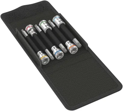 Wera 003185 Zástrčné bitové hlavice 3/8" TX25 ÷ TX 50 typ 8767 B TORX HF 1 Zyklop, pridržiavací (6 ks) (W05003185001)