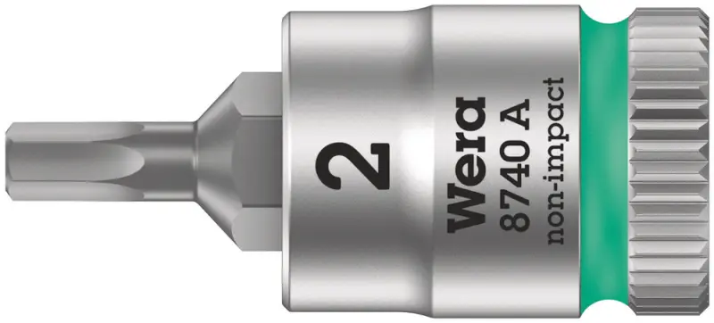 Wera 003330 Zástrčná bitová hlavice Zyklop 1/4" 6hran 2 mm typ 8740 A Zyklop (W05003330001)