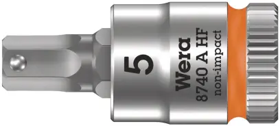 Wera 003335 Zástrčná bitová hlavice Zyklop 1/4" 6hran 5 mm typ 8740 A HF s přidržovací funkcí (W05003335001)