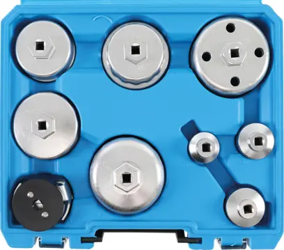 klíče na povolování olejových filtrů, sada 9 dílů (BGS108667)