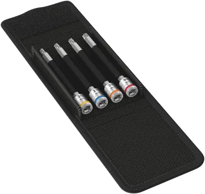 Wera 003375 Zástrčné bitové nadstavce 1/4" typ 8767 A TORX HF 1 s pridržiavacou funkciou (5 ks) (W05003375001)
