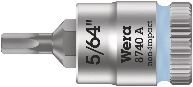 Wera 003380 Zástrčná bitová hlavice 1/4" 6hran 5/64" typ 8740 A Zyklop - palcová (W05003380001)