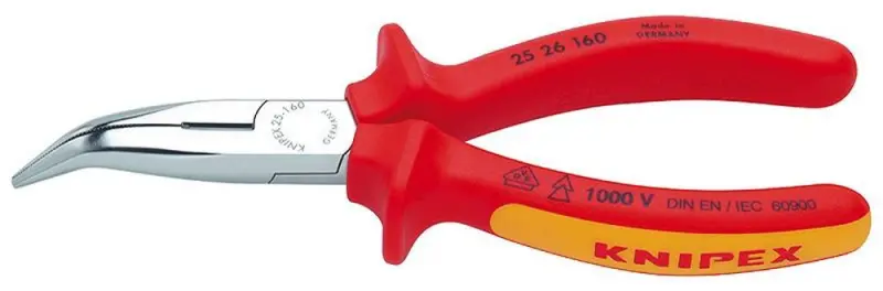 Kleště Knipex 25 26 160 elektrotechnické kulaté zahnuté hroty do 1000 V (K 25 26 160)