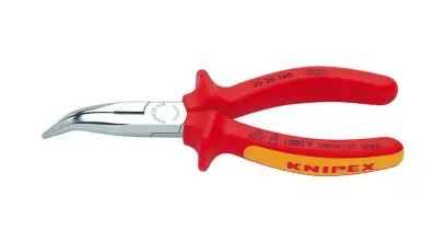 Kliešte Knipex 25 26 160 elektrotechnické okrúhle so zakrivenými hrotmi do 1000 V (K 25 26 160)