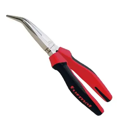Kliešte pre rádiotechnika DIN5236B zahnuté a 2-zložkové návleky 200mm FORMAT (EDE52330200)