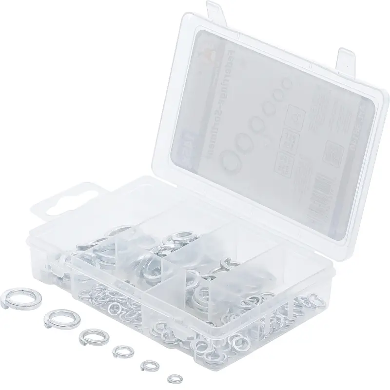 Pérové podložky Kraftmann M4 ÷ M12 BGS1088140 (Sada 145 dílů) (BGS1088140)