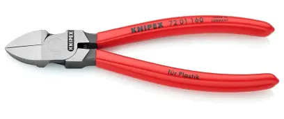Kliešte Knipex 72 01 160 bočné štiepacie bez fazety, PVC (K 72 01 160)