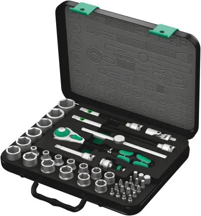 Wera 003594 Račňová sada Zyklop Speed 3/8" 8100 SB 2, metrická - 43 ks (W05003594001)