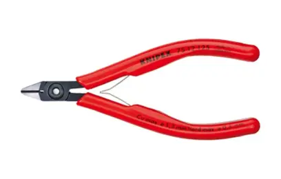 Bočné štiepacie kliešte Knipex 75 12 125 - pre elektroniku, fazeta, drôt. zvierka (K 75 12 125)