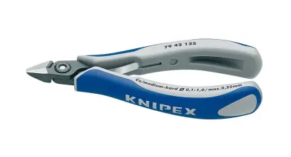 Kliešte Knipex 79 42 125 strihacie pre elektroniku (špicaté čeľuste bez zrážania hrán) (K 79 42 125)