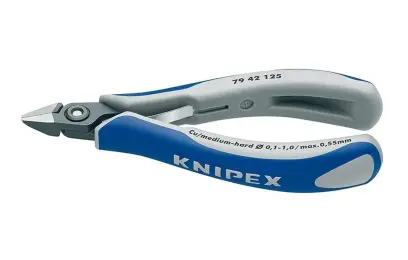 Kliešte Knipex 79 42 125 štiepacia elektronik (špicaté čeľuste bez faz (K 79 42 125)