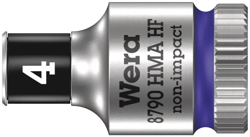 Wera 003717 Nástrčná hlavice Zyklop 1/4" 4 mm Typ 8790 HMA HF, přidržovací (W05003717001)