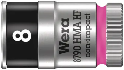 Wera 003723 Nástrčná hlavice Zyklop 1/4" 8 mm Typ 8790 HMA HF, přidržovací (W05003723001)