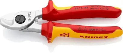 Kabelové nůžky Knipex 95 16 165 VDE do 1000 V (do prům. 15 mm) (K 95 16 165)