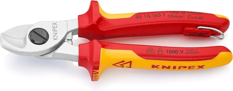 Kabelové nůžky Knipex 95 16 165 T vícesložkové návl. VDE (K 95 16 165 T)