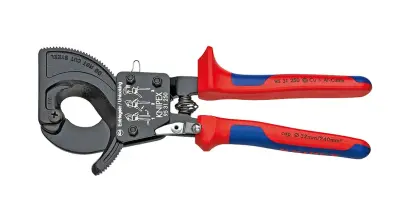 Nožnice na káble Knipex 95 31 250 s račňovým mechanizmom (priemer 32 mm) (K 95 31 250)