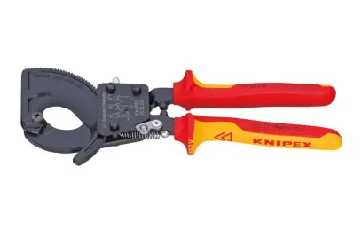 Káblové nožnice Knipex 95 36 250 - račňové VDE do 1000 V (priem. 32 mm) (K 95 36 250)