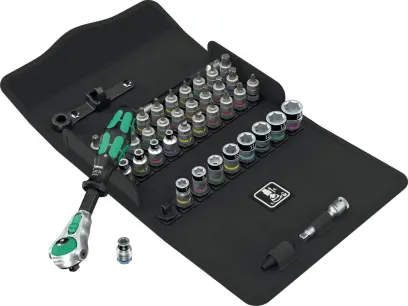Wera 003755 Račňová sada Zyklop Speed 1/4" typ 8100 SA All-in, metrická, pridržiavacia - 42 dielov (W05003755001)