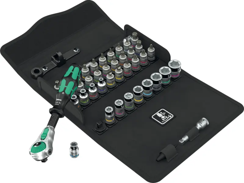 Wera 003755 Račňová sada Zyklop Speed 1/4" typ 8100 SA All-in, metrická, pridržiavacia - 42 dielov (W05003755001)