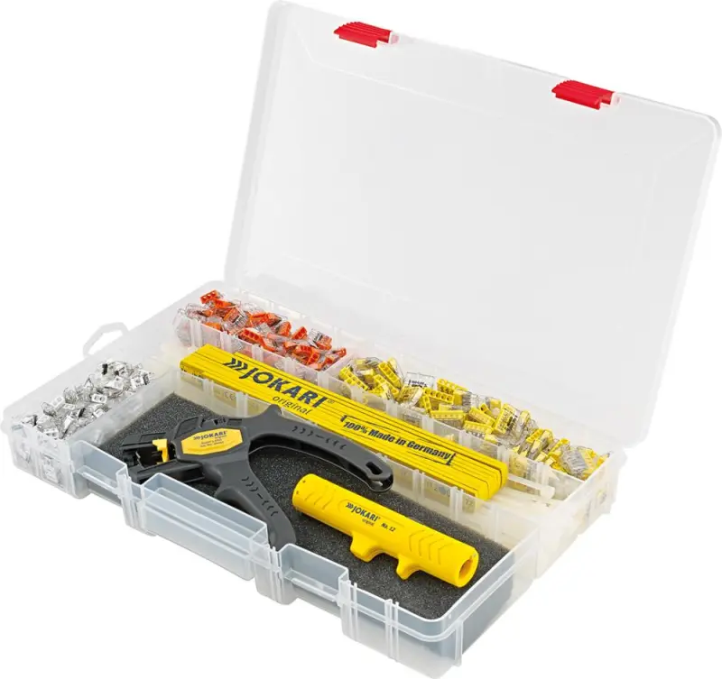 Odizolovací a svorková sada JOKARI (404 ks v plastové kazetě) (EDE54180404)